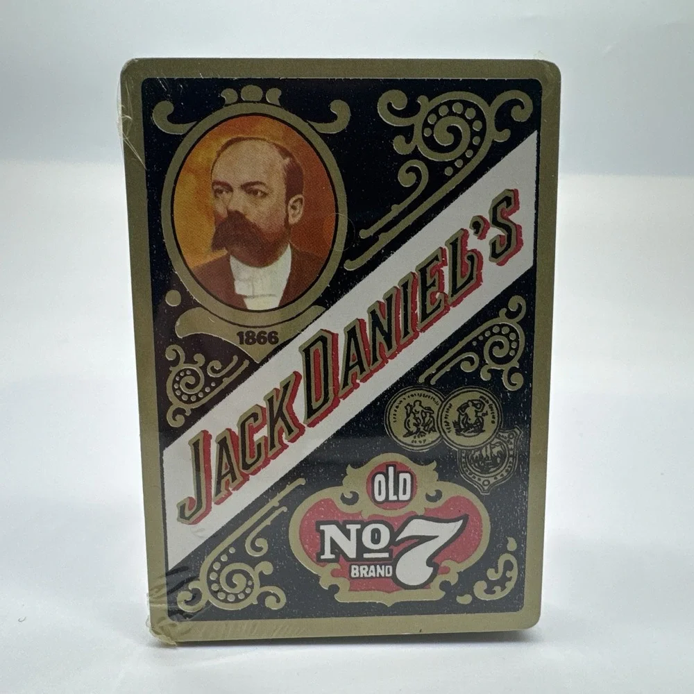VTG Jack Daniels Old No. 7 Gentlemen Playing Cards w/Tin, -England-